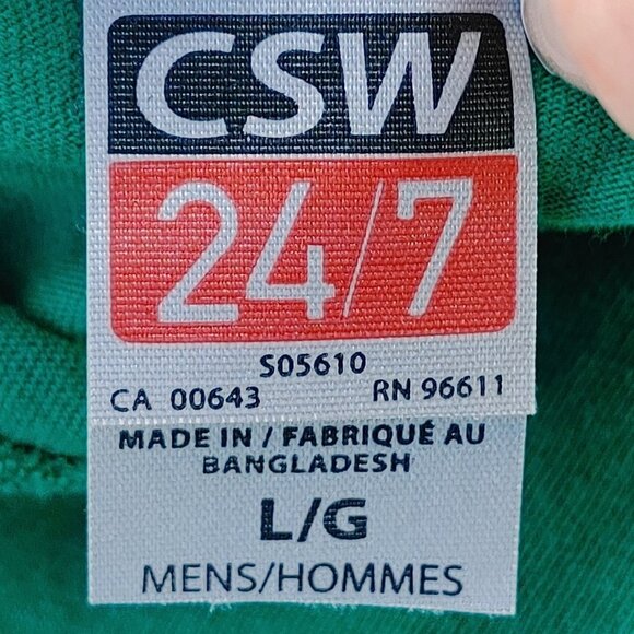 Miller Lite "Happy St Patty's Day" T-Shirt L Crew Leprechaun Shamrocks Beer - Picture 4 of 4